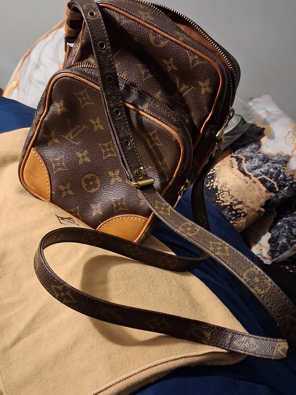 💯Authentric Louis Vuitton Monogram Canvas Brown & Tan Belt Bag